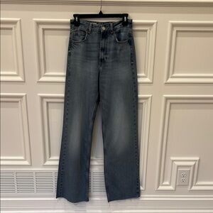 Zara Blue Wide-Leg Jeans